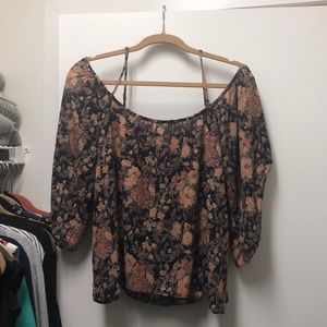Floral off the shoulder blouse